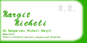 margit micheli business card